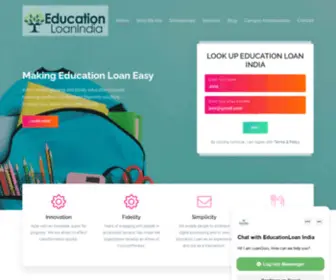 Educationloanindia.com(Educationloanindia, Education loan india, Education loan in India, Loan for education, Study Abroad, Higher education) Screenshot