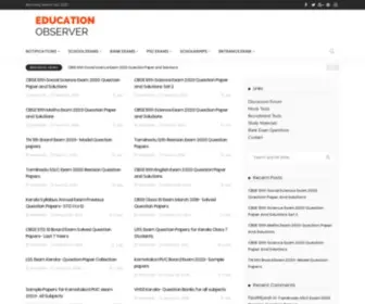 Educationobserver.com(The Education and Career Channel) Screenshot