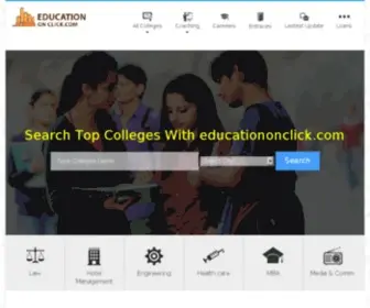 Educationonclick.com(Search India's Top Colleges/Institutes with Courses) Screenshot