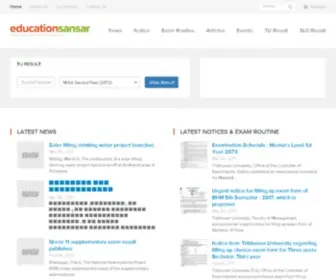 Educationsansar.com(Education Sansar) Screenshot