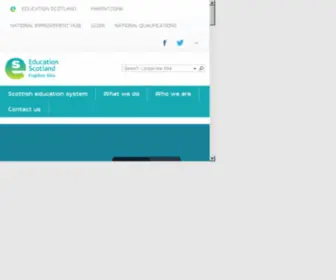 Educationscotland.gov.uk(Supporting Curriculum for Excellence (CfE)) Screenshot