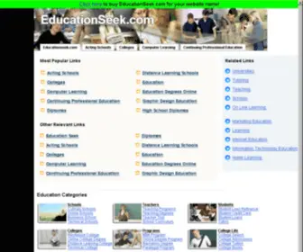 Educationseek.com(Educationseek) Screenshot