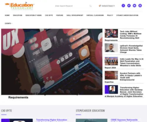 Educationtechnology.in(Education Technology CIO news) Screenshot