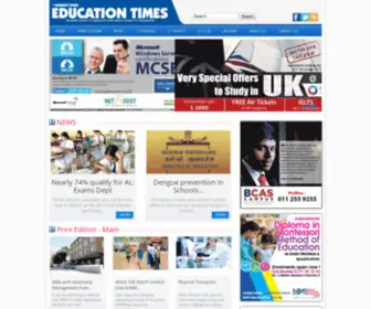 Educationtimes.lk(Educationtimes) Screenshot