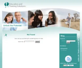 Educationtrainingsolutions.com(Education Training Solutions) Screenshot