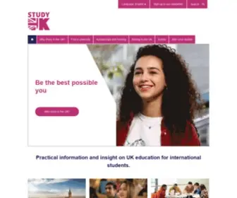Educationuk.org(Study UK) Screenshot