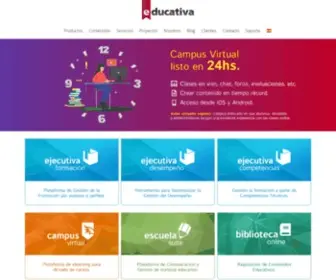 Educativa.com(Líderes de Iberoamérica en sistemas para formación) Screenshot