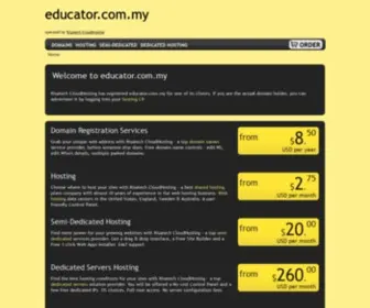 Educator.com.my(Domain name registration) Screenshot