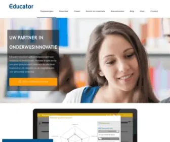Educator.eu(Uw partner in onderwijsinnovatie) Screenshot