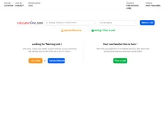 Educatorone.com(Exclusive portal for Teaching Jobs) Screenshot