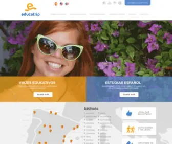 Educatrip.com(Viajes linguisticos españa) Screenshot