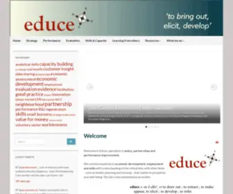 Educe.co.uk(Educe economic development consultants) Screenshot