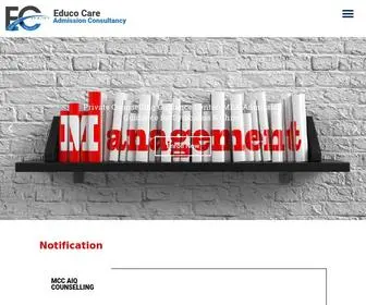Educocare.com(Admission Consultancy Document Document) Screenshot