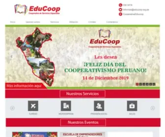 Educoop.org.pe(Cooperativa de Servicios Especiales) Screenshot