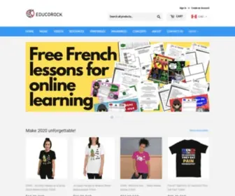 Educorock.com(French) Screenshot