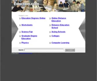 Eduction.com(The Leading Education Site on the Net) Screenshot