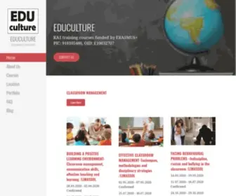 Educulture.info(Erasmus Courses) Screenshot