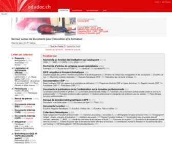Edudoc.ch(Schweizerischer dokumentenserver bildung) Screenshot