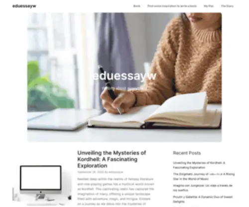 Eduessayw.com(Writing about everything) Screenshot