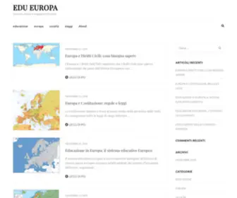 Edueuropa.org(Lavorare, vivere e viaggiare in Europa) Screenshot