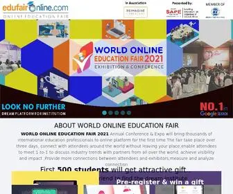 Edufaironline.com(Online education fair) Screenshot