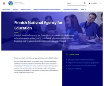 Edu.fi(Finnish National Agency for Education) Screenshot