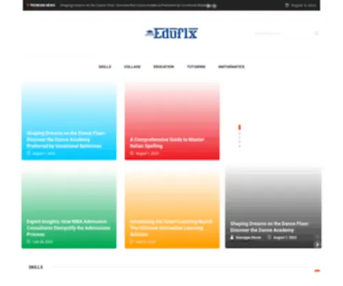 Eduflx.com(Education Blog) Screenshot