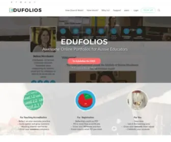 Edufolios.org(Awesome Online Portfolios for Aussie Educators) Screenshot