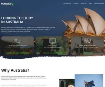 Edugate.com.au(Australia study abroad consultants) Screenshot