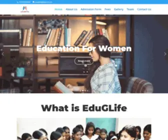 Eduglife.com(Empowering Women) Screenshot