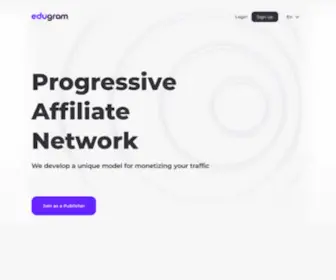 Edugram.com(CPA-network for educational traffic monetization) Screenshot