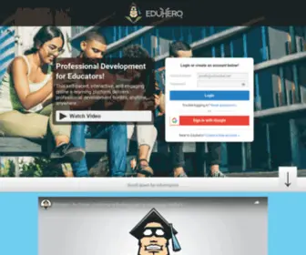Eduhero.net(Online Professional Development) Screenshot