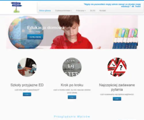 EdukacJadomowaplus.pl(Edukacja domowa PLUS) Screenshot
