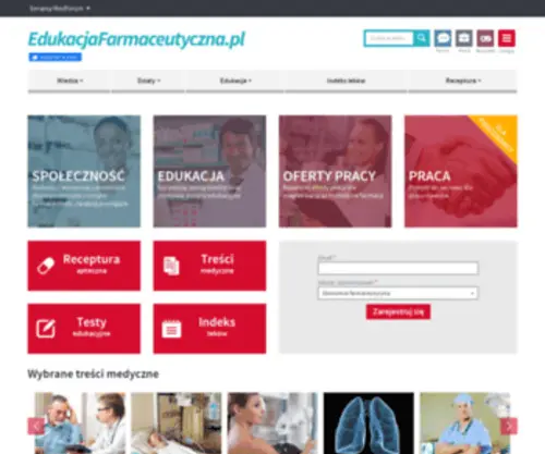 EdukacJafarmaceutyczna.pl(Artykuły specjalistyczne tworzone przez farmaceutów dla farmaceutów) Screenshot