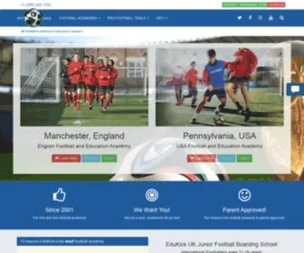 Edukick.com(International Football Academies) Screenshot