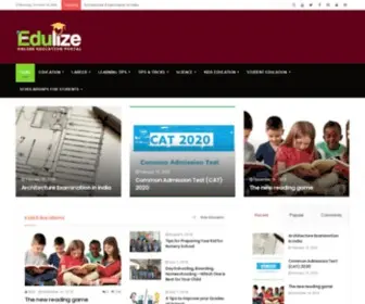 Edulize.com(Education Tips And Advice) Screenshot