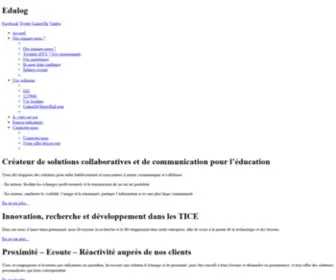 Edulog.fr(Accueil) Screenshot