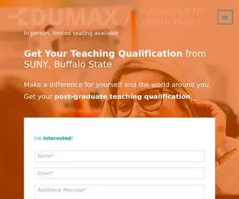 Edumaxmc.com(Edumax Management Consulting) Screenshot