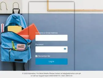 Edunation.pk(Log In ‹ Edunation) Screenshot