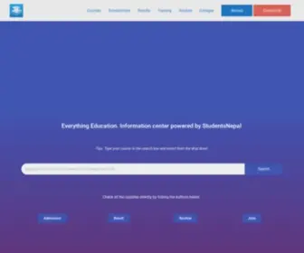 Edunepal.com(A complete Education Portal) Screenshot