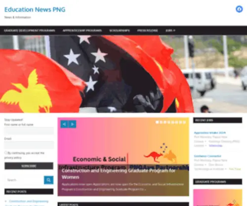 EdunewsPNG.com(Education News PNG) Screenshot