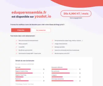 Eduquerensemble.fr(This domain was registered by) Screenshot