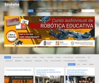 Edusalta.gov.ar(Ministerio de Educación) Screenshot