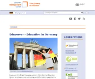 Eduserver.de(Guide to education in Germany) Screenshot