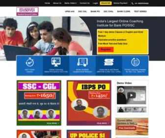 Eduservex.org(Top Online Bank Coaching) Screenshot