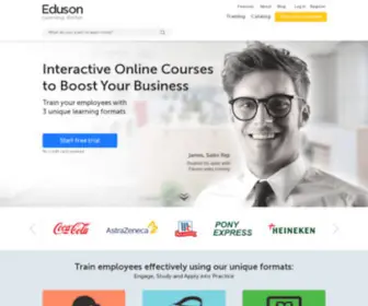 Eduson.tv(ELearning for employees with different course formats) Screenshot