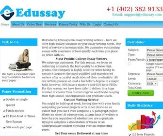 Edussay.com(Leading Custom Homework Help Services) Screenshot