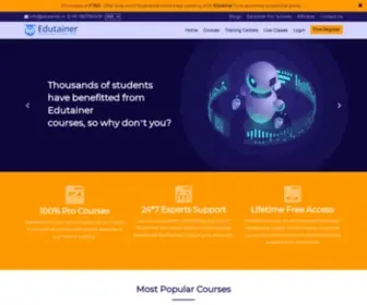 Edutainer.in(Get Robotics and IoT Projects Certified Training) Screenshot