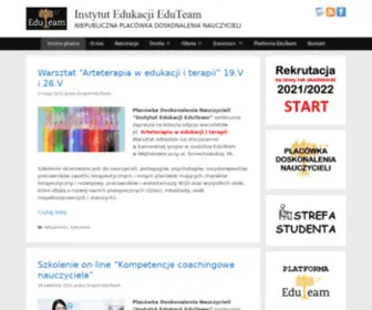 Eduteam.pl(Instytut Edukacji EduTeam) Screenshot