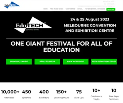 Edutech.net.au(Edu TECH 2013) Screenshot